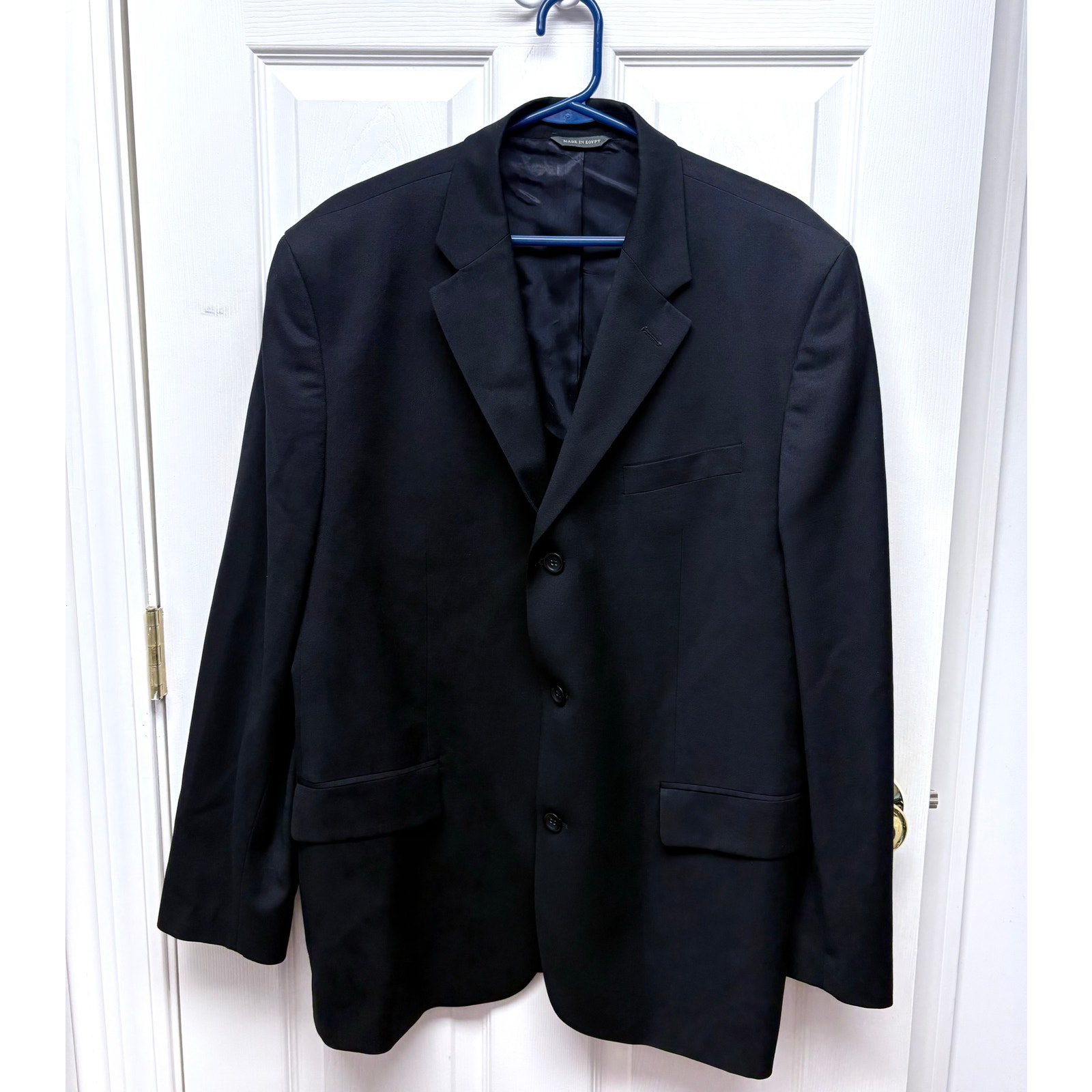 Banana Republic Blazer Men’s Wool Black Suit Coat, 3 Button, Lined Size 36r
